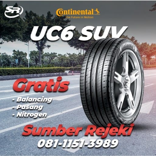 BAN MOBIL CONTINENTAL 225 60 R17 102V Ultra Contact6 SUV Tokoban Co Id