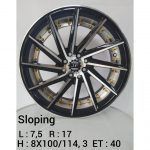 sloping